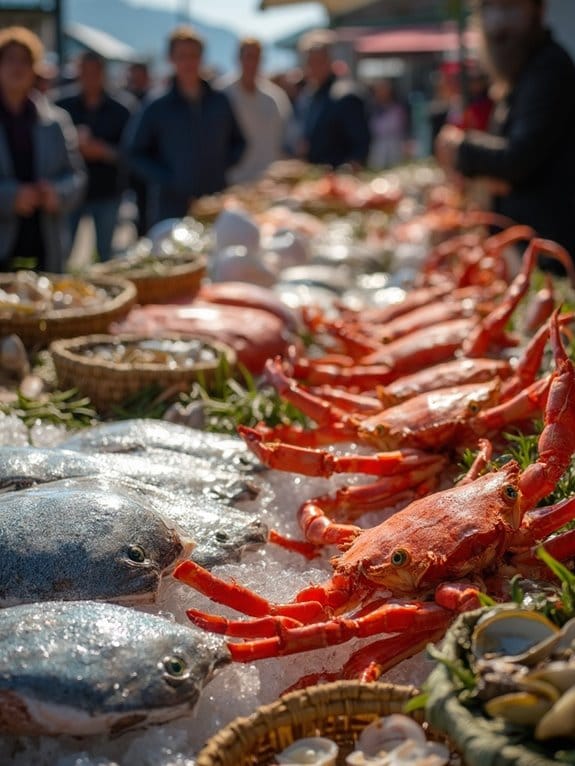 distinctive oceanic delicacies available