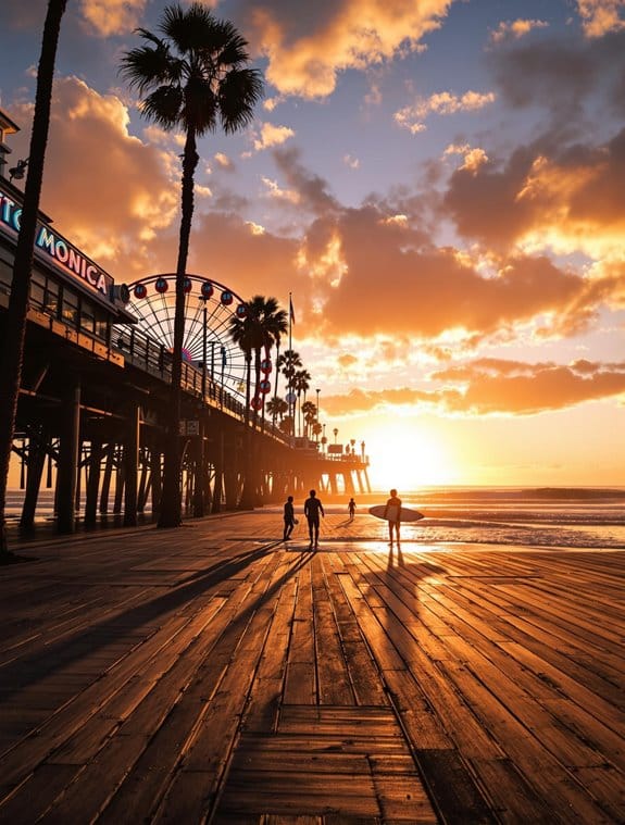 santa monica s lively atmosphere