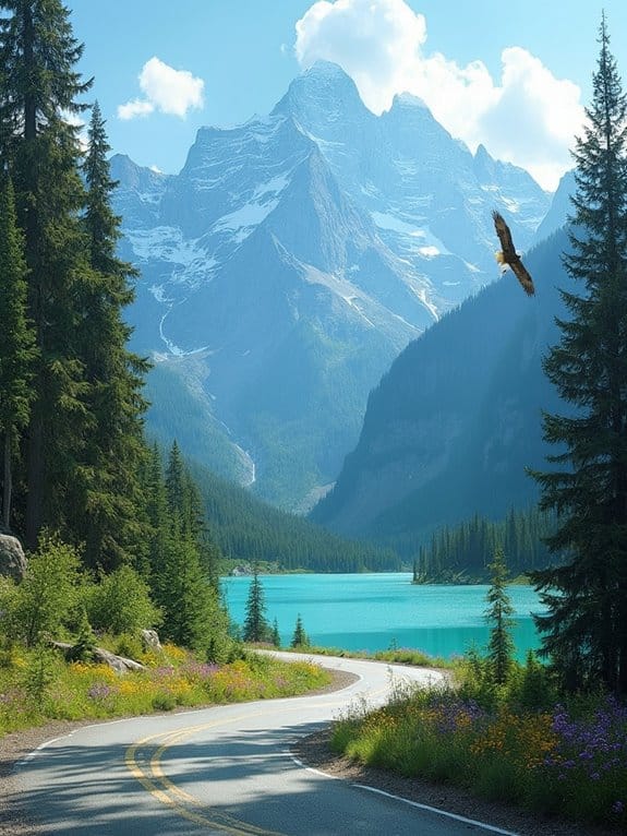 scenic mountain adventure route