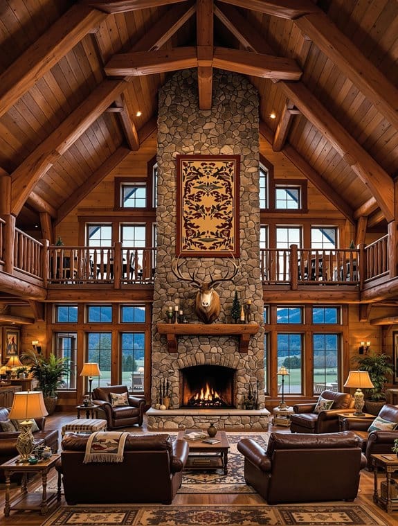 spacious lodges and cabins