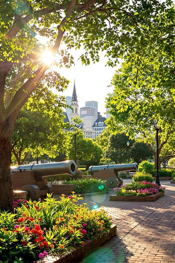 washington artillery park views